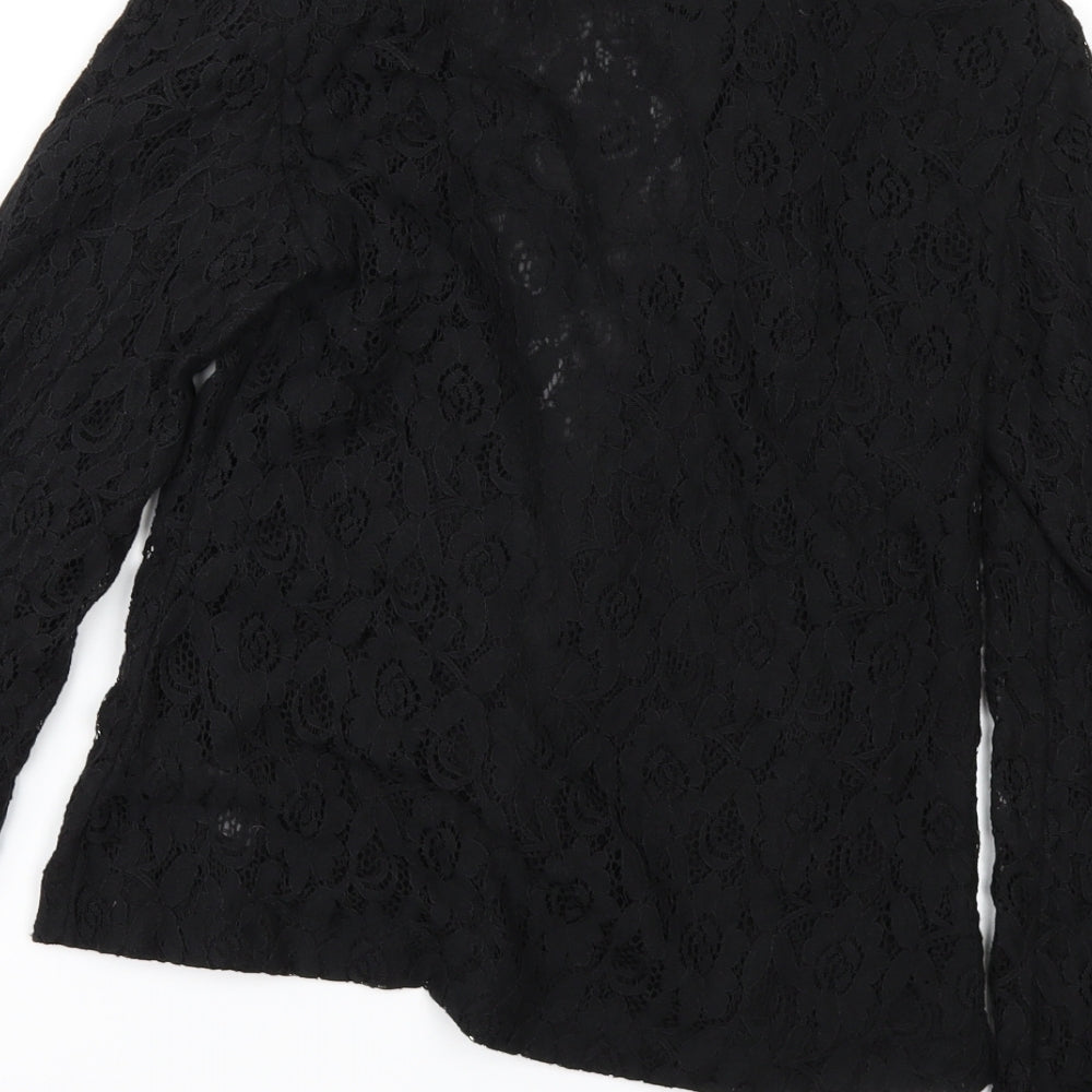 Brand and care label for Primark women’s black jacket, size UK 8