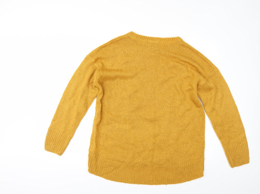 New Look Womens Yellow Pullover Jumper Size L