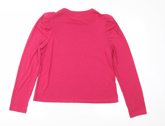 NEXT Womens Pink Jersey Basic Blouse Size 12