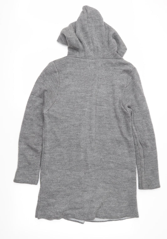 Amisu Womens Grey Knit Cardigan Jumper Size S