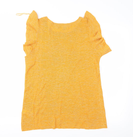 NEXT Womens Orange Knit Pullover Jumper Size 14
