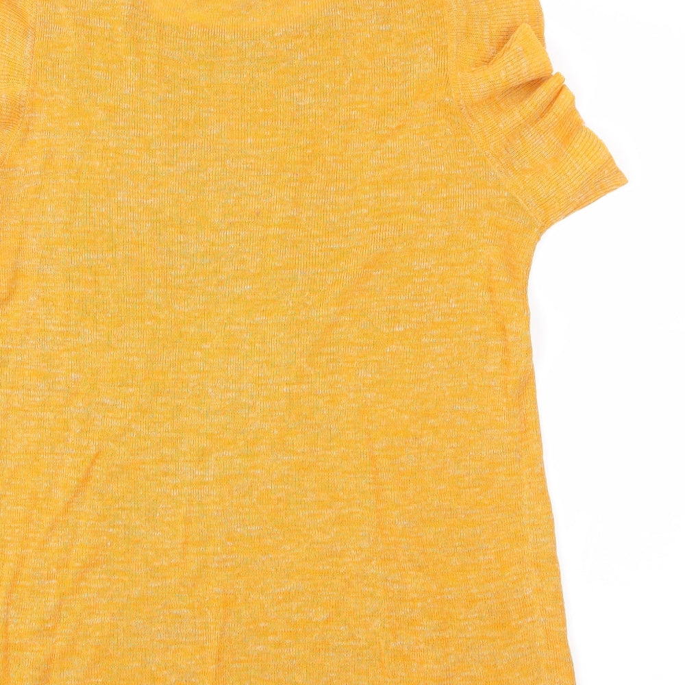 NEXT Womens Orange Knit Pullover Jumper Size 14