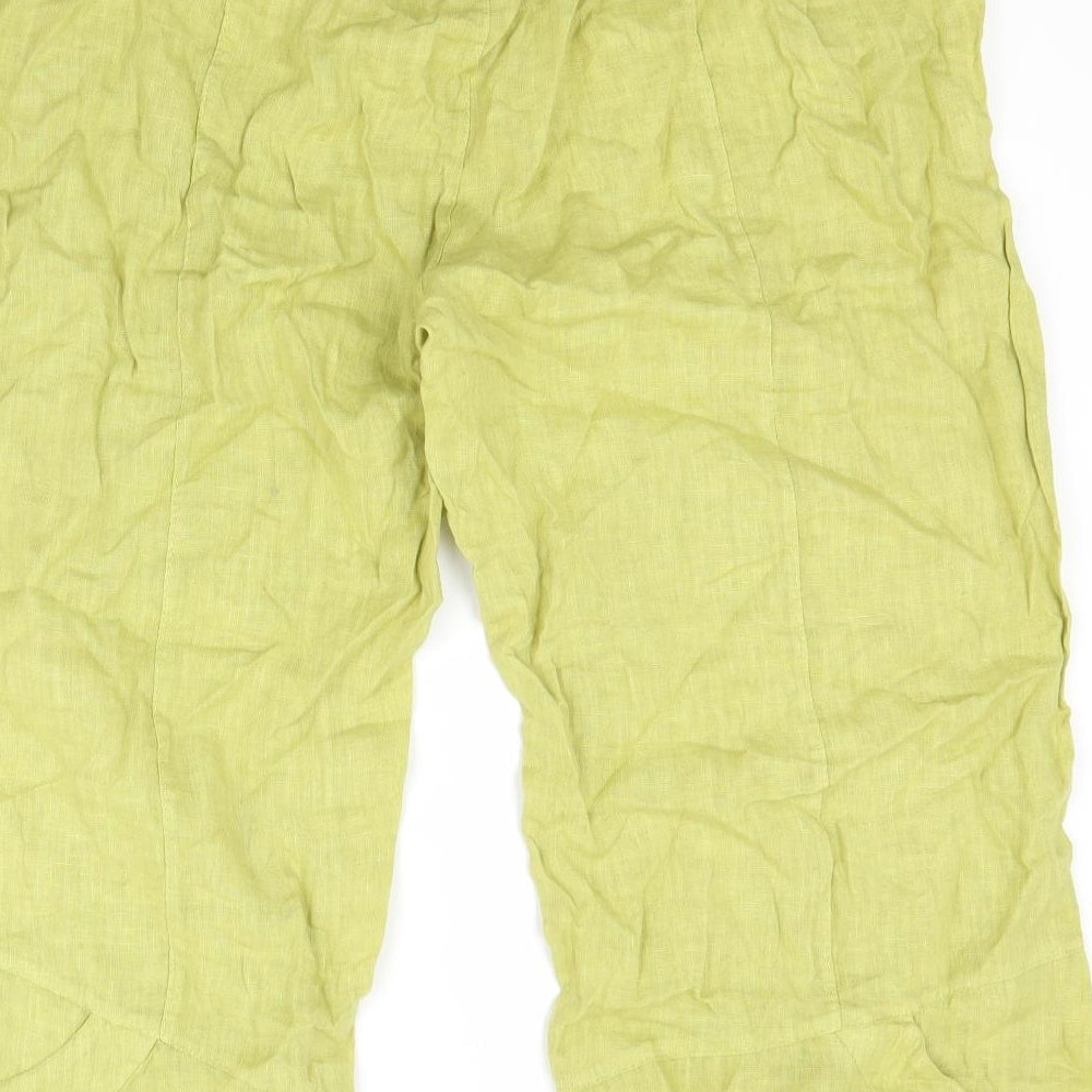Preworn Womens Green Capri Trousers Size M L21 in