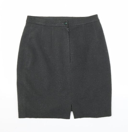 Preworn Womens Green A-Line Skirt Size 12