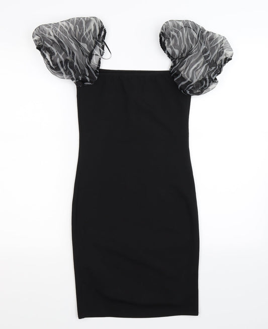 New Look Womens Black Bodycon Size 8