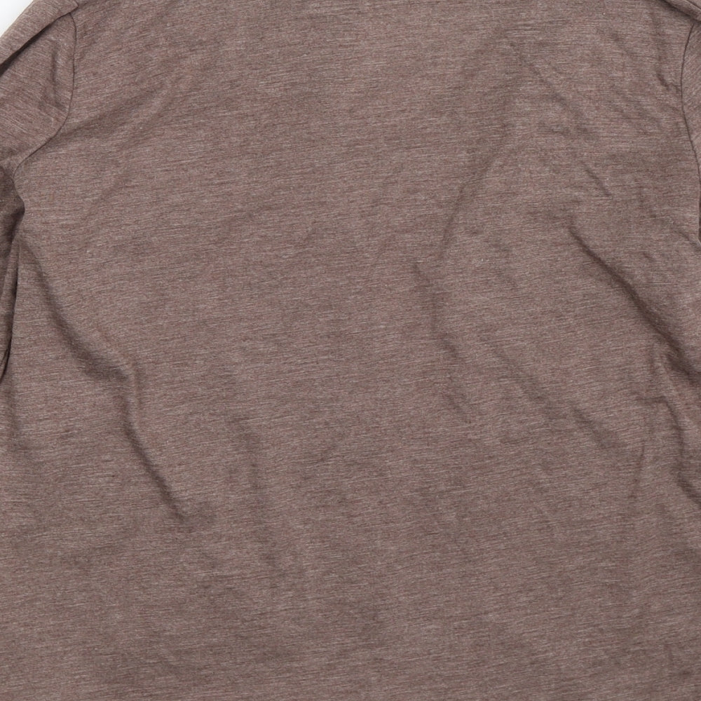 Brand and care label for Marks & Spencer women’s grey jumper, size UK 16