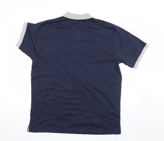 Atlas for Men Mens Blue Polo Size M