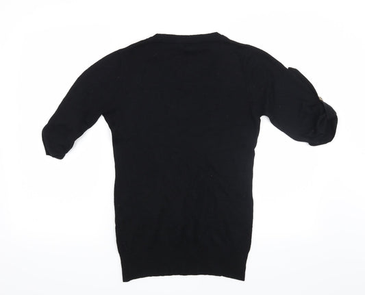 Miso Womens Black Pullover Jumper Size 10
