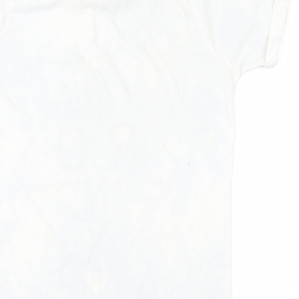 Brand and care label for F&F boys’ white basic t-shirt, size 10-11, years - nyc