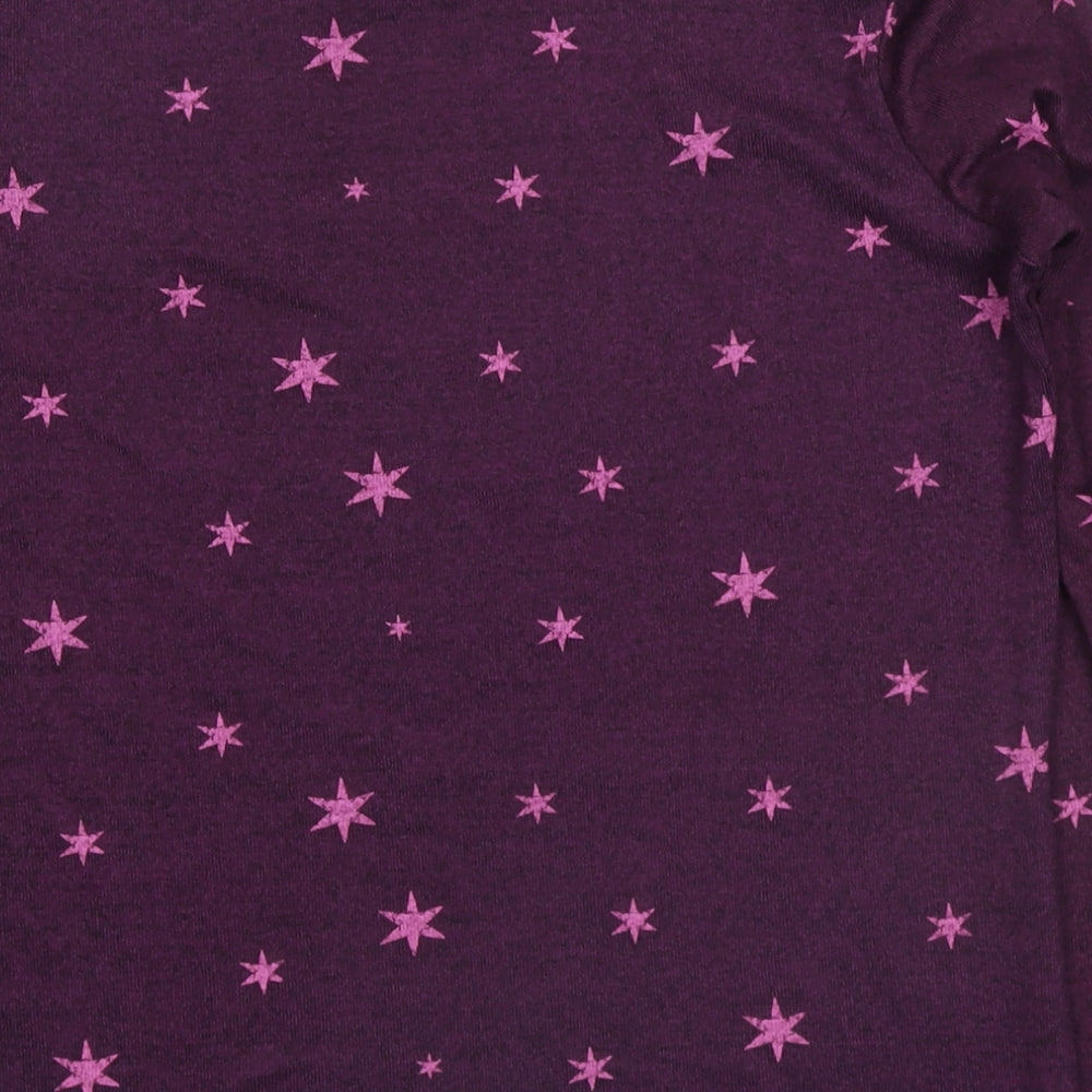 Brand and care label for George girls’ purple top pyjama top, size 12-13, years - harry potter