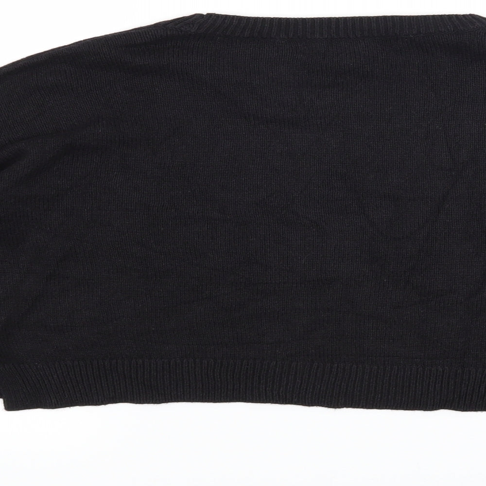 Brand and care label for Forever 21 women’s black jumper, size M