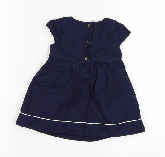 Marks and Spencer Girls Blue Fit & Flare Size 0-3 Months