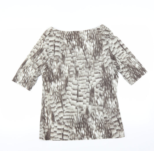Soon Womens Grey Basic Blouse Size 14