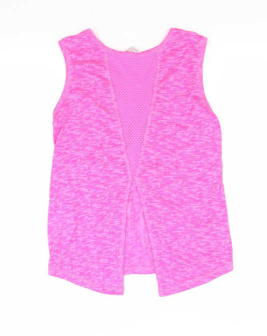 miss evie Girls Pink Basic Tank Size 11-12 Years