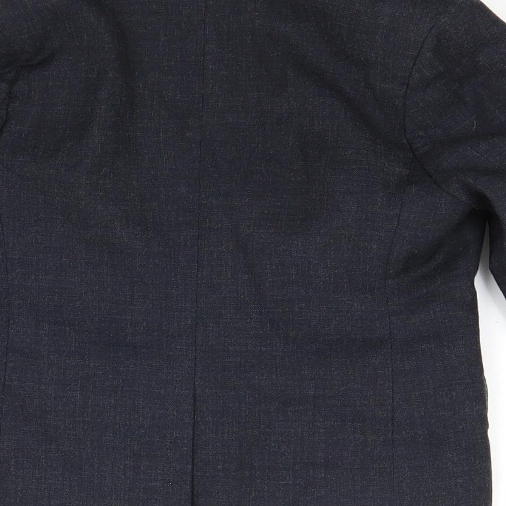 Brand and care label for outfit boys’ grey jacket, size 2-3, years
