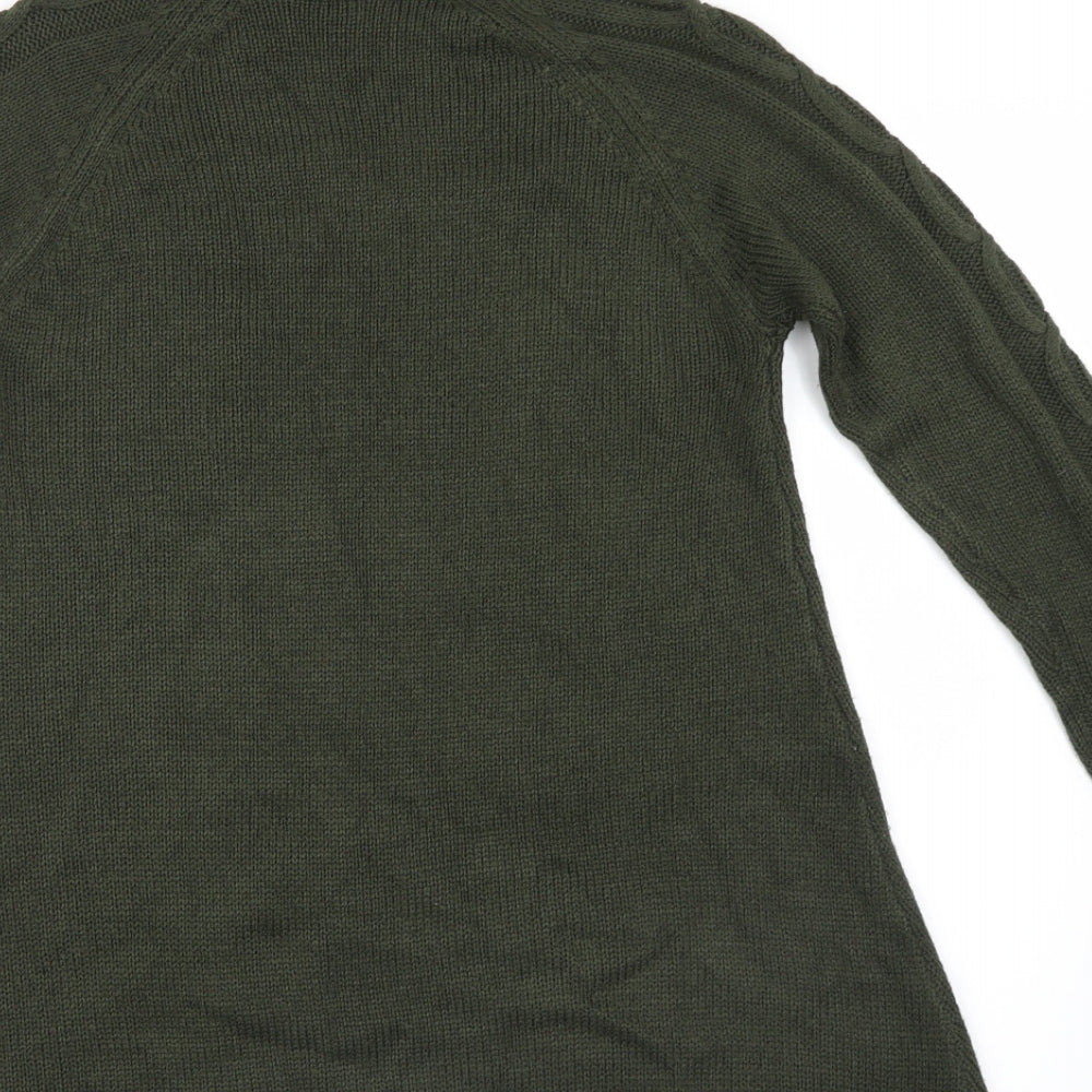 Brand and care label for Select women’s green knit jumper, size UK 10
