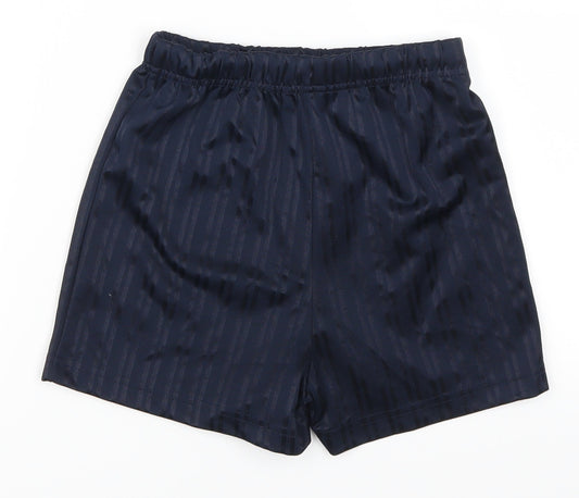Mataln Boys Blue Striped Utility Shorts Size 7 Years