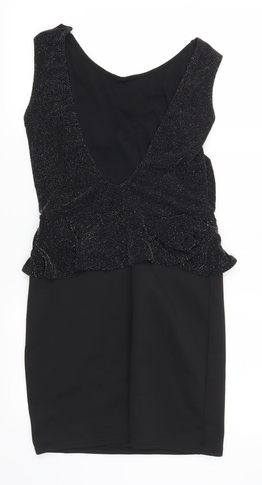 Quiz Womens Black Mini Size 10