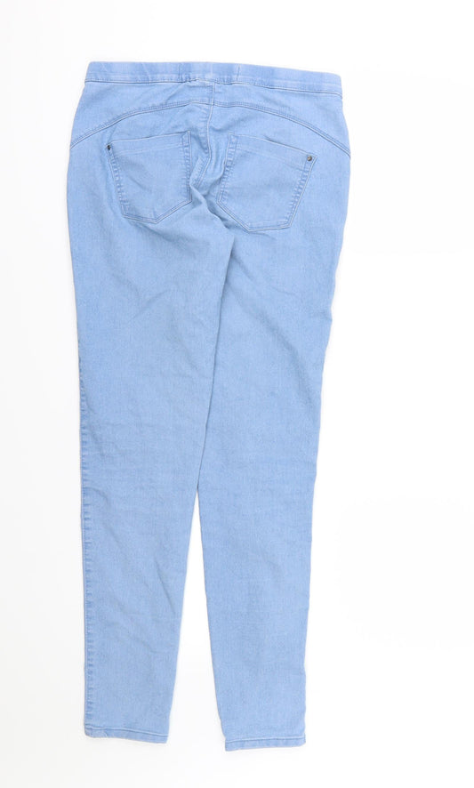 Denim & Co. Womens Blue Denim Jegging Jeans Size 10 L30 in