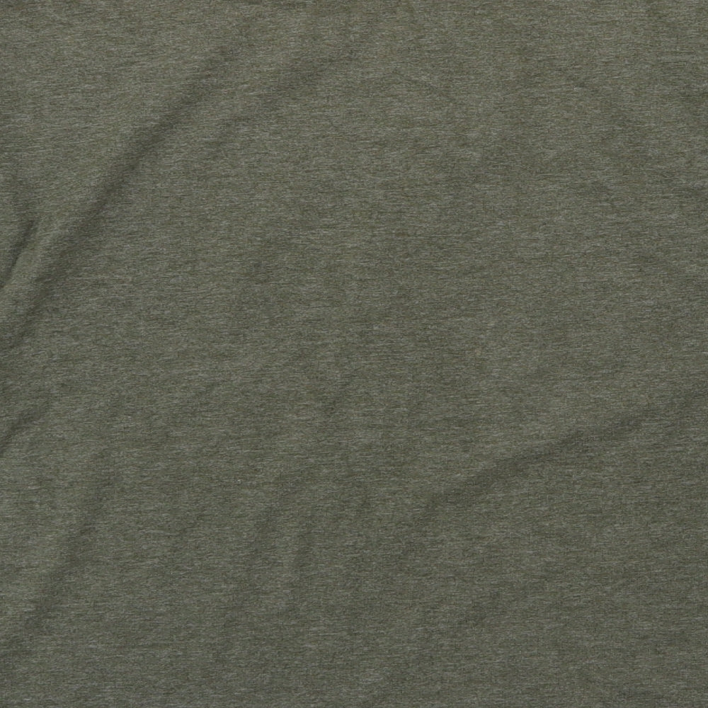 Basic Collections Mens Green Jersey Pullover Sweatshirt Size S