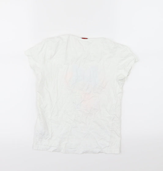 Primark Girls White Jersey Basic T-Shirt Size 7-8 Years - Minnie mouse