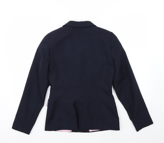 NL Collection Womens Blue Jacket Suit Jacket Size 10