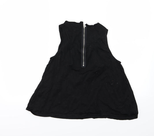 Gap Womens Black Woven Basic Tank Size M