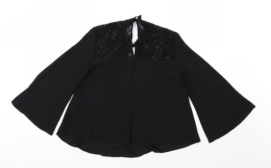 Miss Selfridge Womens Black Basic Blouse Size 8