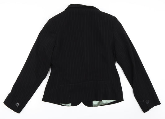 Papaya Womens Black Jacket Blazer Size 12
