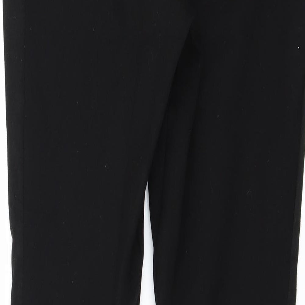 Topshop Womens Black Trousers Size 10 L25 in