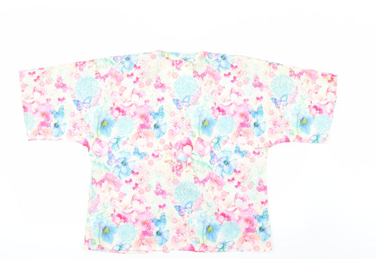 Matalan Girls Multicoloured Floral Kimono Blouse Size 12 Years