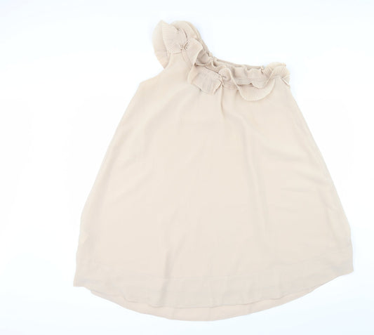 H&M Womens Beige A-Line Size 6