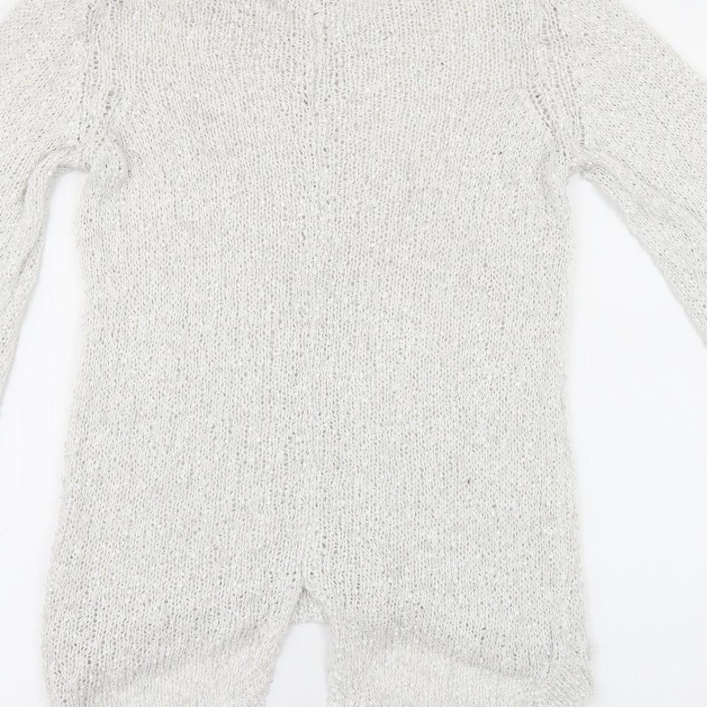 Brand and care label for Tu women’s white jumper, size UK 12