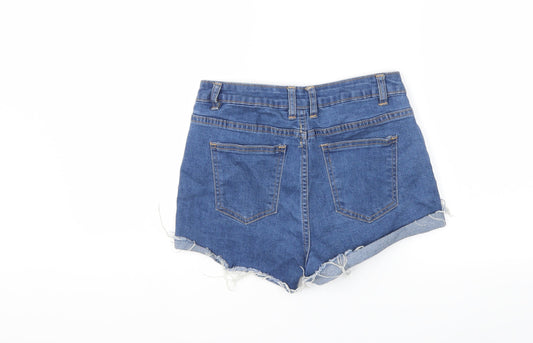 Preworn Womens Blue Denim Cut-Off Shorts Size 26 in