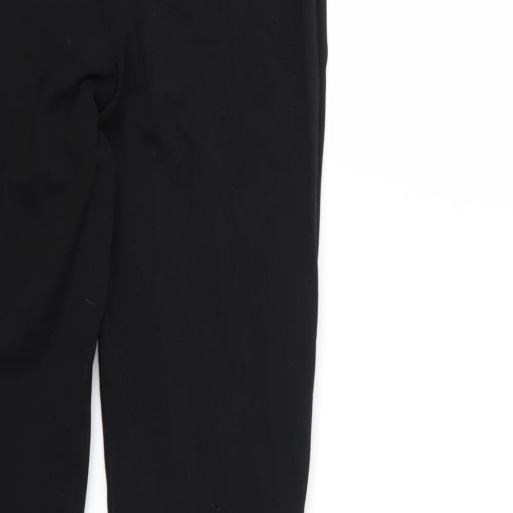 PRETTYLITTLETHING Womens Black Trousers Size 10 L27 in