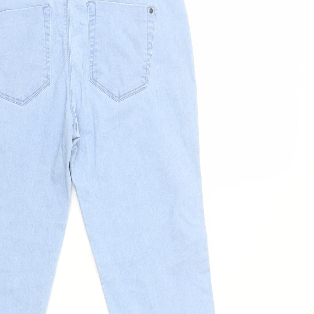 Denim & Co. Womens Blue Denim Skinny Jeans Size 10 L29 in