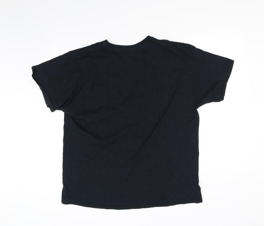 Love Island Womens Black Basic T-Shirt Size L