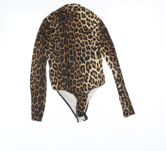 prety litle thing Womens Black Animal Print Jumpsuit One-Piece Size 10 L10 in