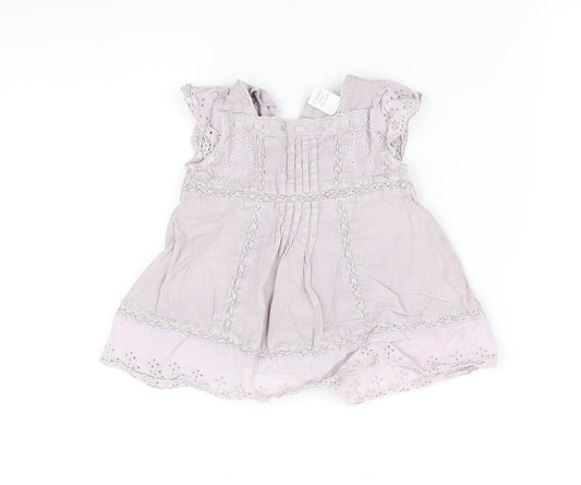 pre worn Girls Purple Houndstooth Fit & Flare Size S