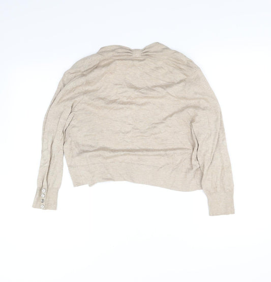 Wallis Womens Beige Pullover Jumper Size S