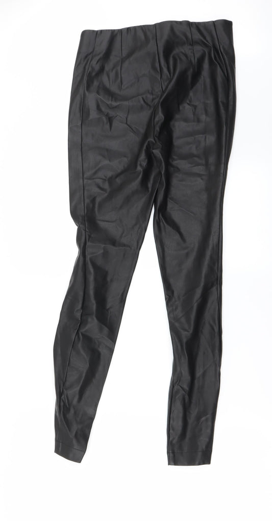 NEXT Womens Black Trousers Size 8 L27 in