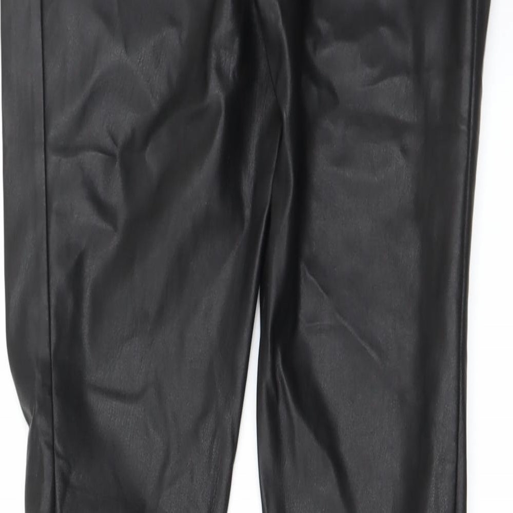 NEXT Womens Black Trousers Size 8 L27 in