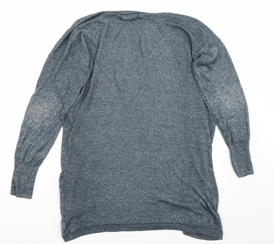 Definitions Womens Blue Cardigan Jumper Size 14