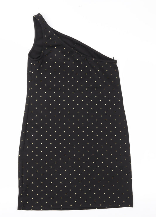Atmosphere Womens Black Polka Dot Shift Size 12
