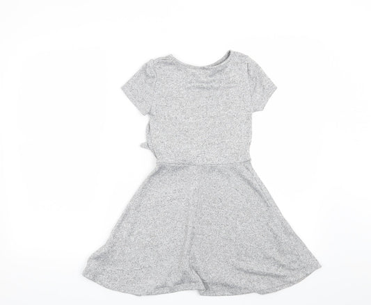 Matalan Girls Grey Skater Dress