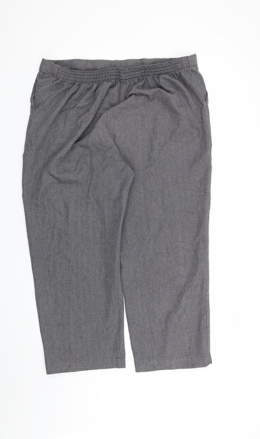 Preworn Womens Grey Trousers Size 18 L24 in