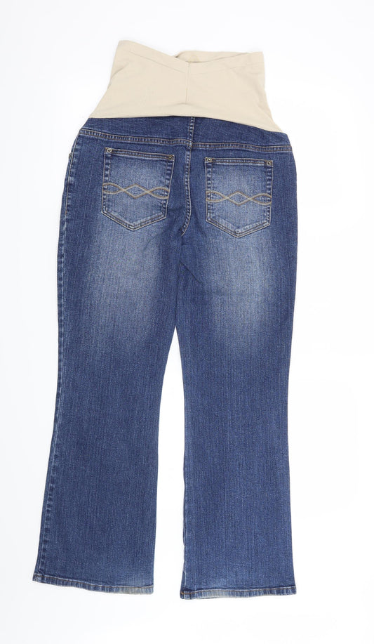Motherhood Womens Blue Straight Jeans Size 32 in L31 in