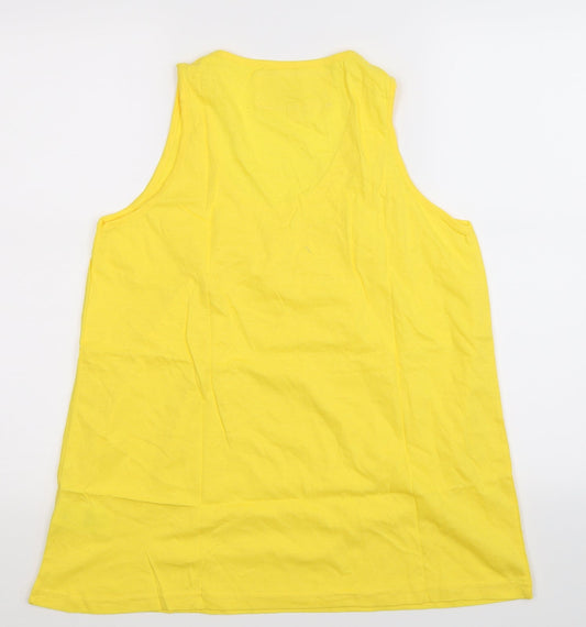 Urban Boutique Womens Yellow Basic Tank Size 16