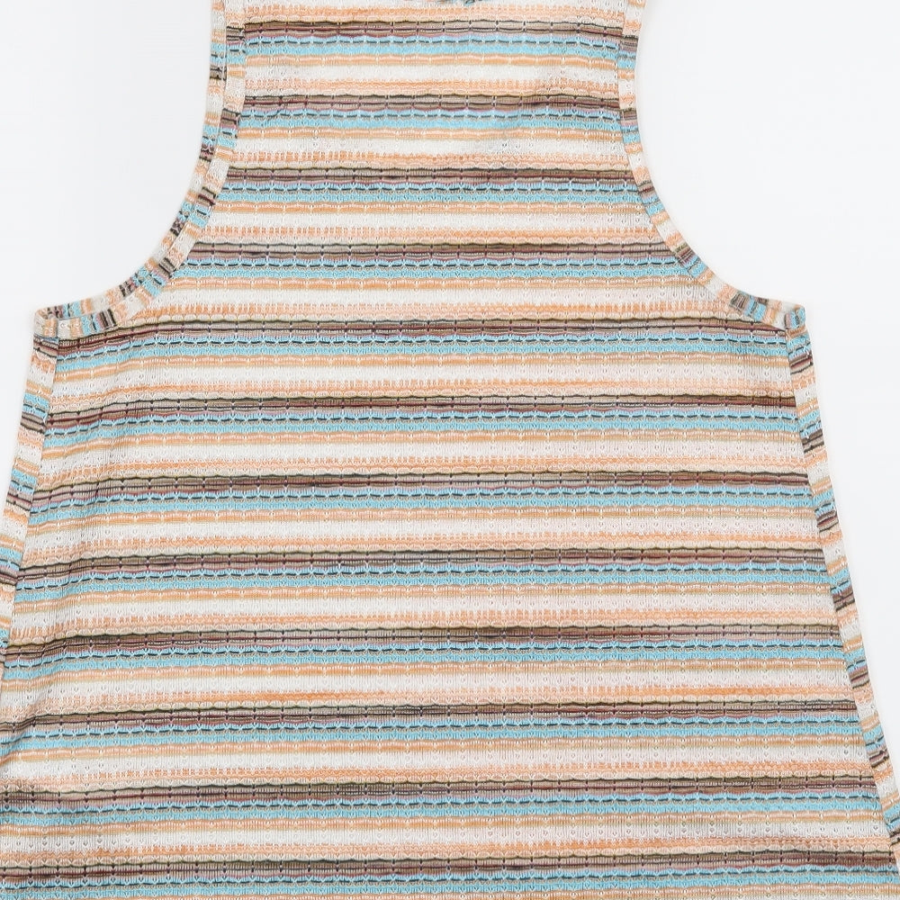 New Look Womens Blue Basic Tank Size 8