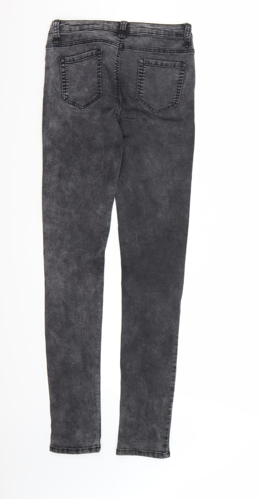 Denim co. Womens Grey Denim Skinny Jeans Size 8 L30 in